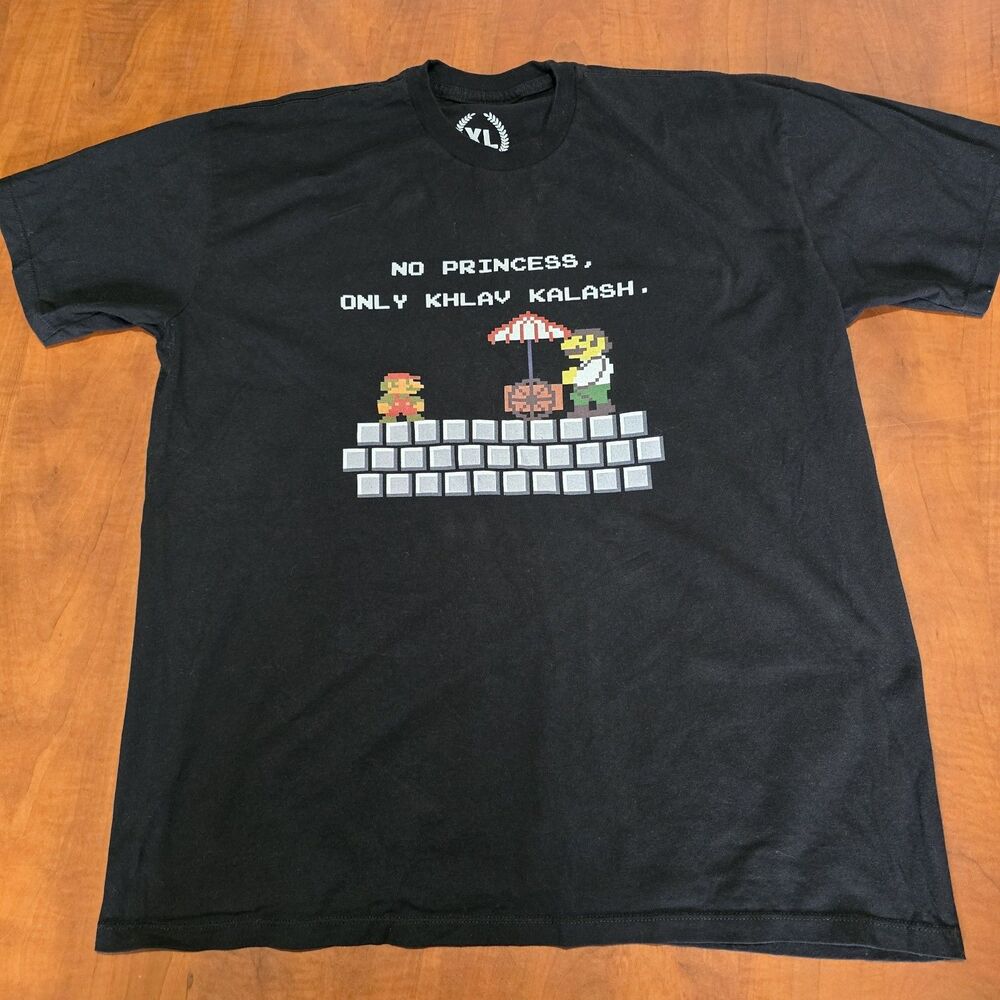 The Simpsons x Mario Bros No Princess Only Khlav Kalash Preshrunk Graphic Tee XL